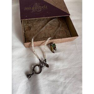 Designer zen jewelz handmade crystal necklace with serenity charm/buddha